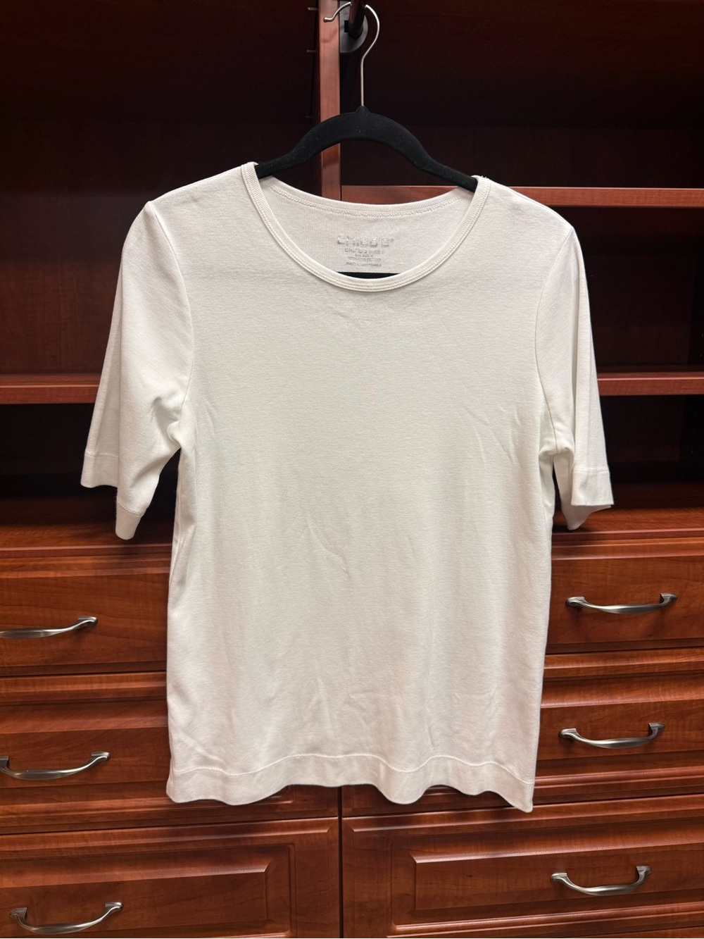 Like New Chicos White Short Sleeve T-shirt
